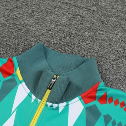2024 Senegal Green Full Zipper Hoodie Jacket+Pants
