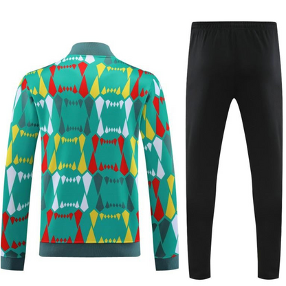 2024 Senegal Green Full Zipper Hoodie Jacket+Pants