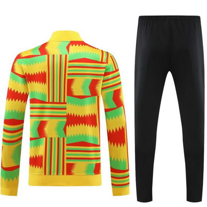 2024 Ghana Yellow  Full Zipper Hoodie Jacket+Pants