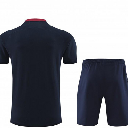 2024 Nike Navy Cotton Short Sleeve Jersey+Shorts