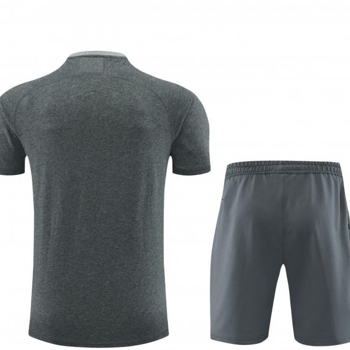 2024 Nike Grey/Green Cotton Short Sleeve Jersey+Shorts