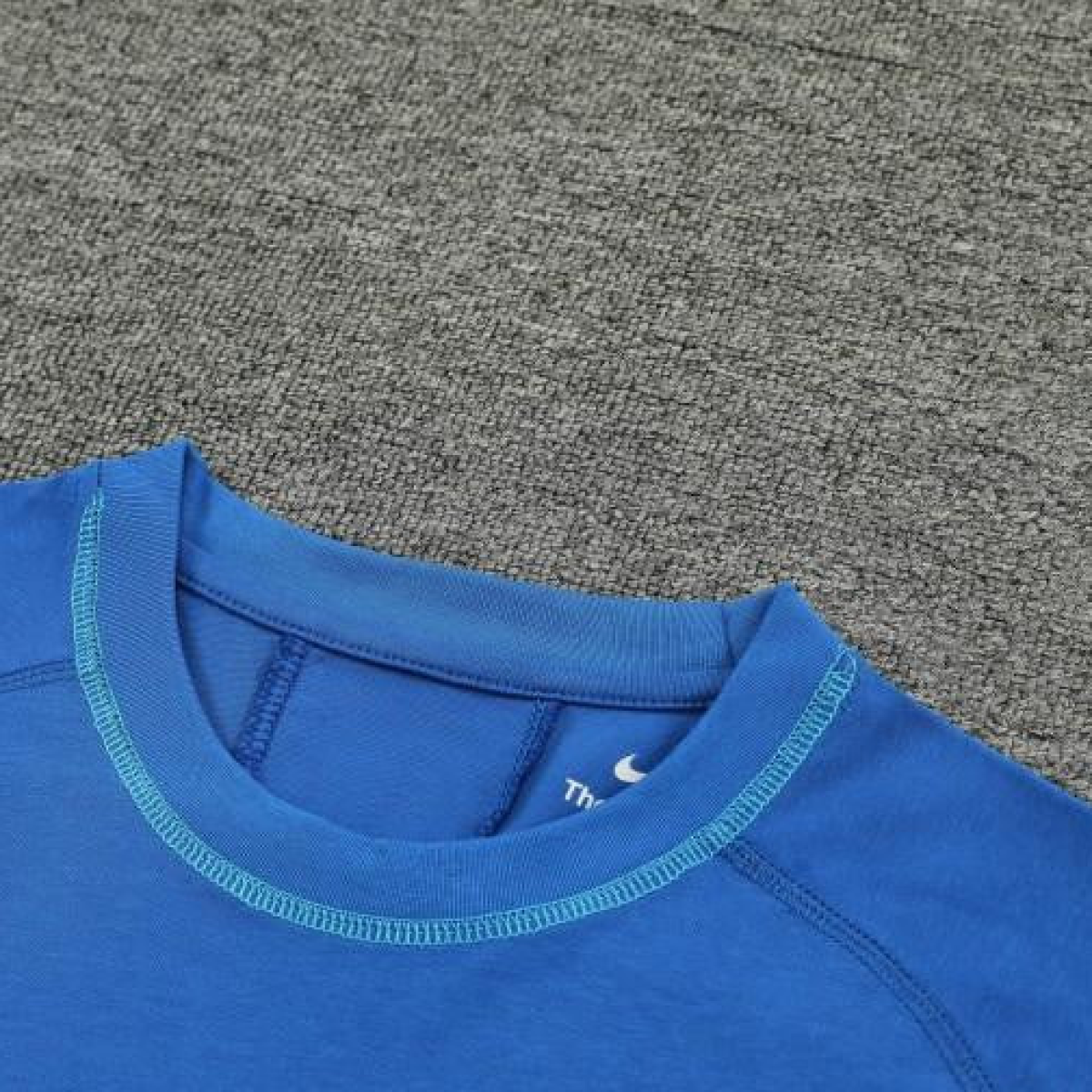 2024 Nike Blue Cotton Short Sleeve Jersey+Shorts