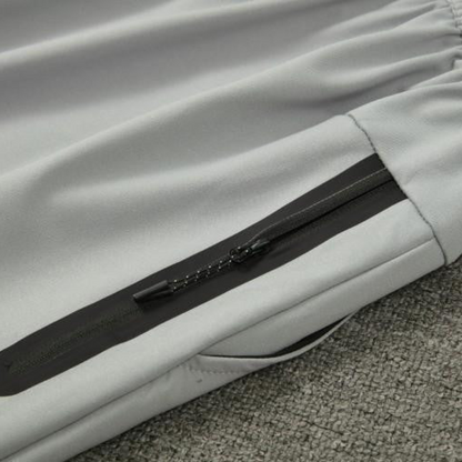 2024 Nike Grey Cotton Short Sleeve Jersey+Shorts