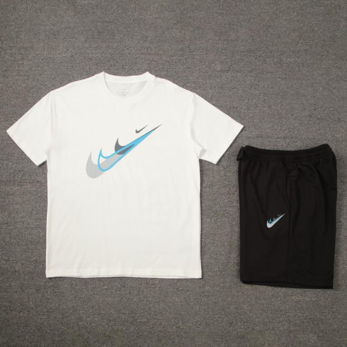 2024 Nike White Cotton Short Sleeve Jersey+Shorts
