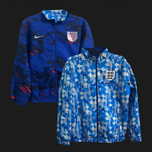 2024 England Reversible Blue/Navy Full Zipper Jacket