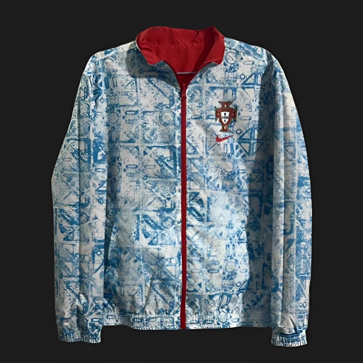 2024 Portugal Reversible Blue/Red Full Zipper Jacket