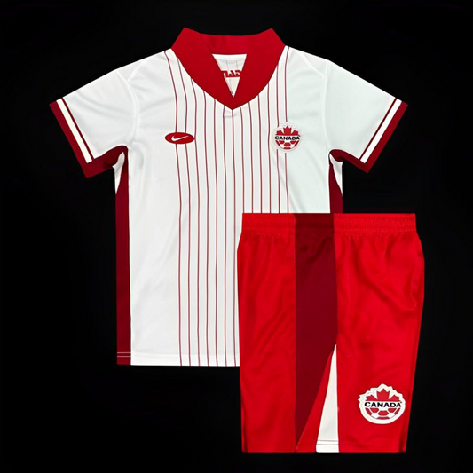 2024 Kids Canada Away White Jersey