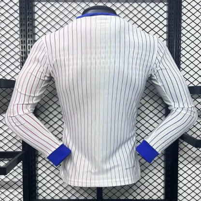 Player Version 2024 France Away Long Sleeve Jersey