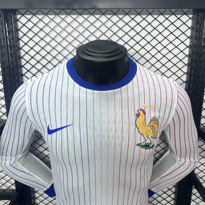 Player Version 2024 France Away Long Sleeve Jersey