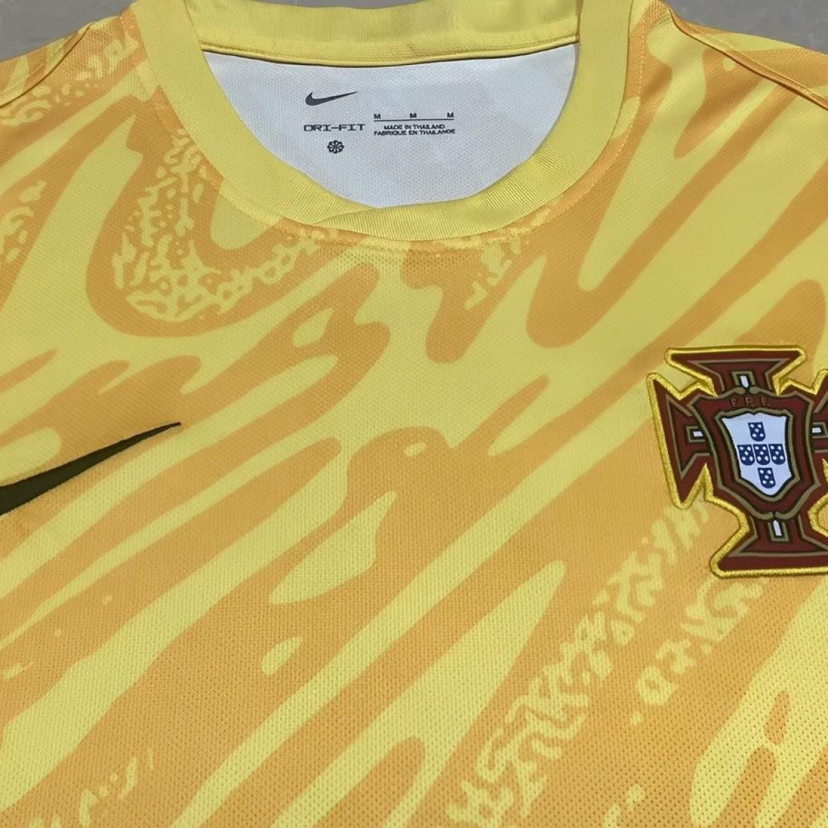 2024 Portugal Yellow Goalkeeper Jersey