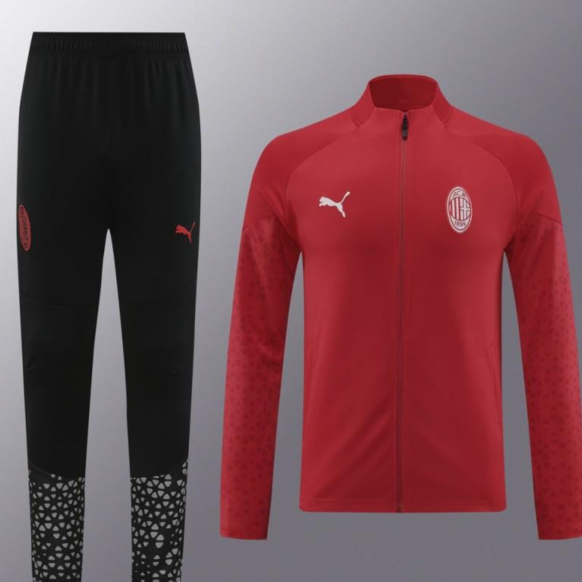 23/24 AC Milan Full Zipper Jacket+Pants