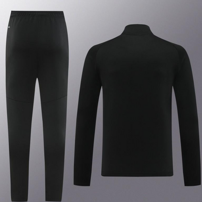 2024 Nike Black/White Half Zipper Jacket+Pants