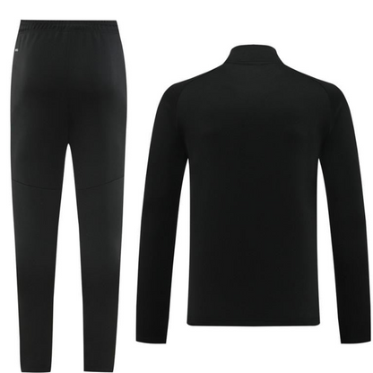 2024 Nike Black/White Half Zipper Jacket+Pants