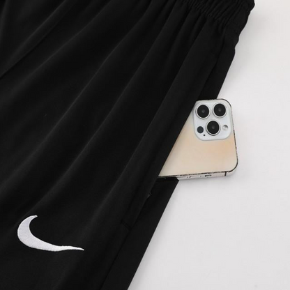 2024 Nike Black/White Half Zipper Jacket+Pants