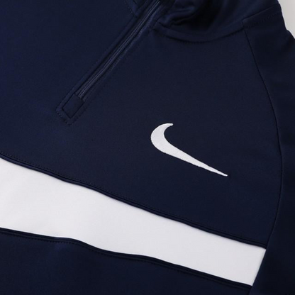 2024 Nike Navy/White Half Zipper Jacket+Pants