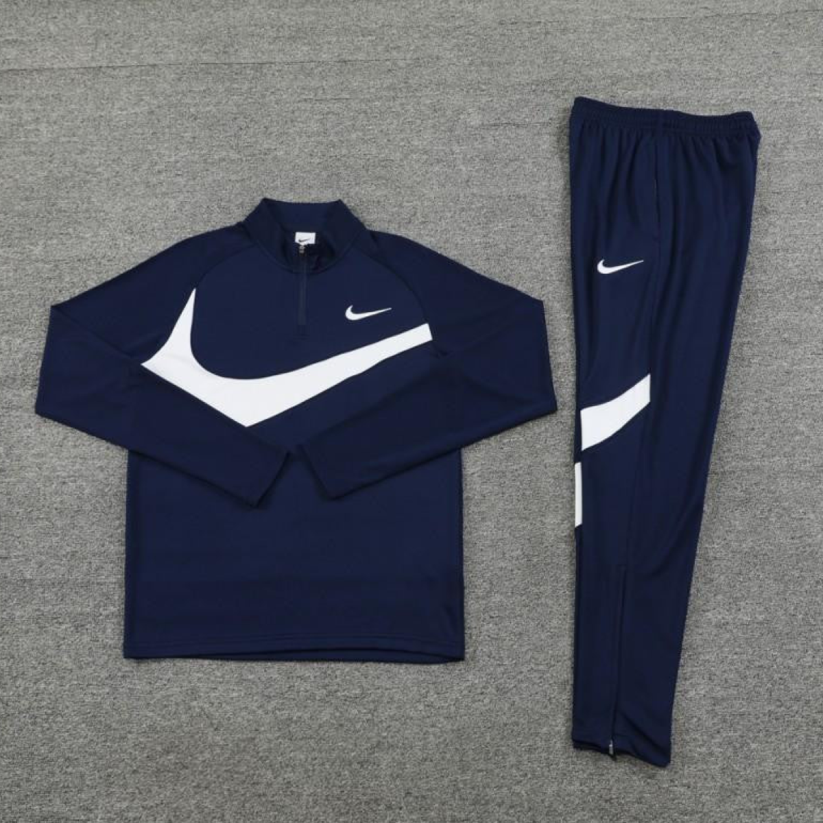 2024 Nike Navy/White Half Zipper Jacket+Pants