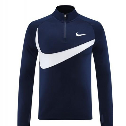 2024 Nike Navy/White Half Zipper Jacket+Pants