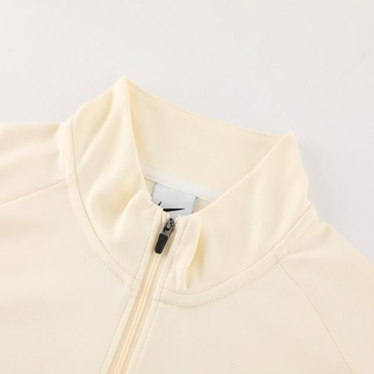 2024 Nike Light Yellow/Black Half Zipper Jacket+Pants