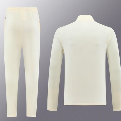 2024 Nike Light Yellow/Black Half Zipper Jacket+Pants