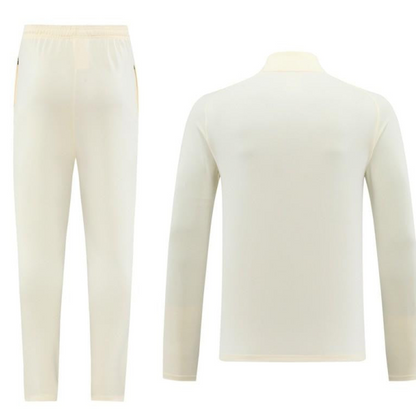 2024 Nike Light Yellow/Black Half Zipper Jacket+Pants