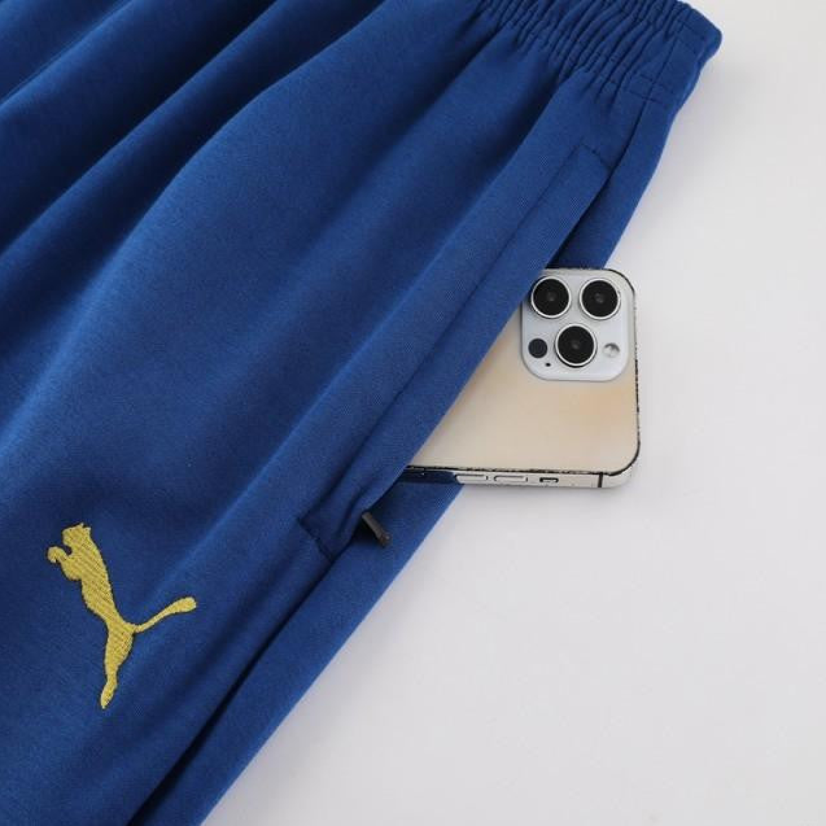 23/24 Olympique Marseille Blue Full Zipper Hoodie Jacket+Pants