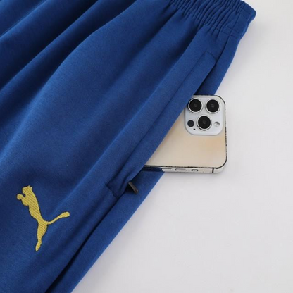 23/24 Olympique Marseille Blue Full Zipper Hoodie Jacket+Pants