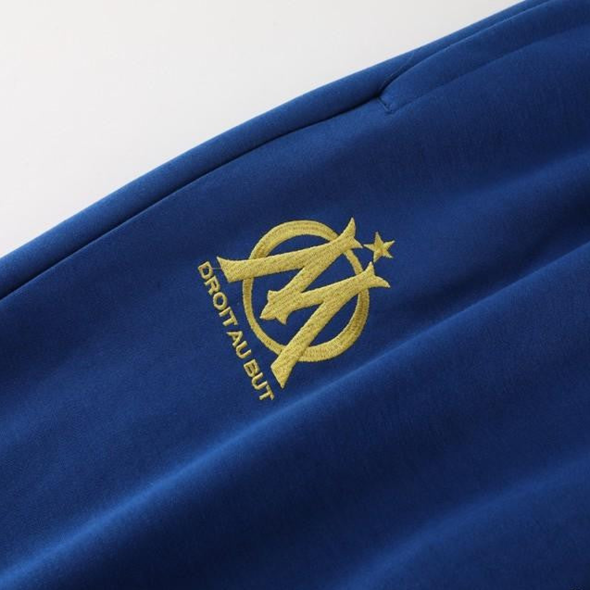 23/24 Olympique Marseille Blue Full Zipper Hoodie Jacket+Pants