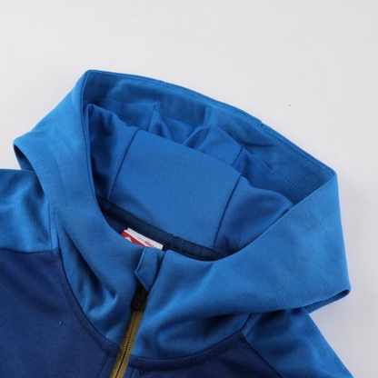 23/24 Olympique Marseille Blue Full Zipper Hoodie Jacket+Pants