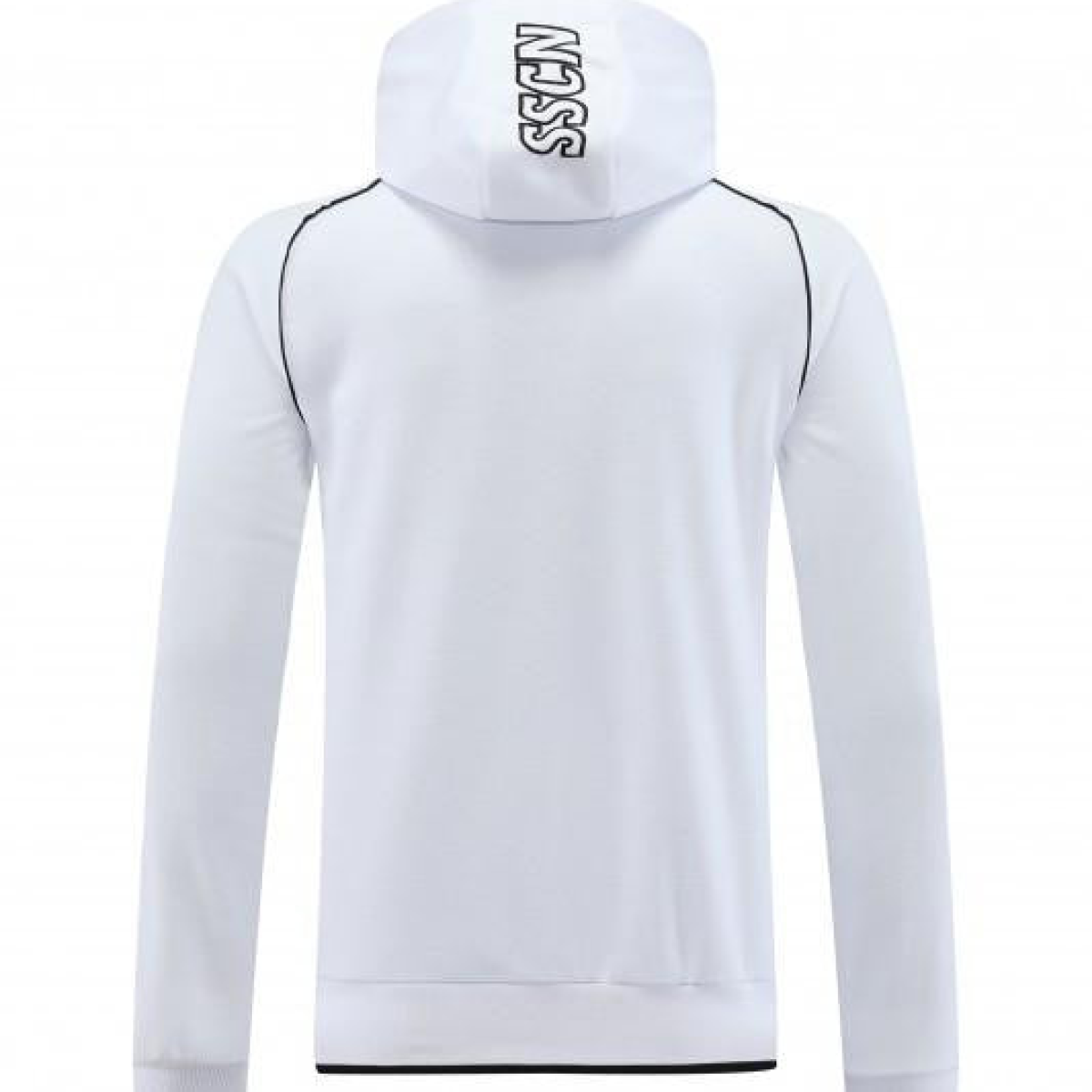 23/24 Napoli White Full Zipper Hoodie Jacket+Pants