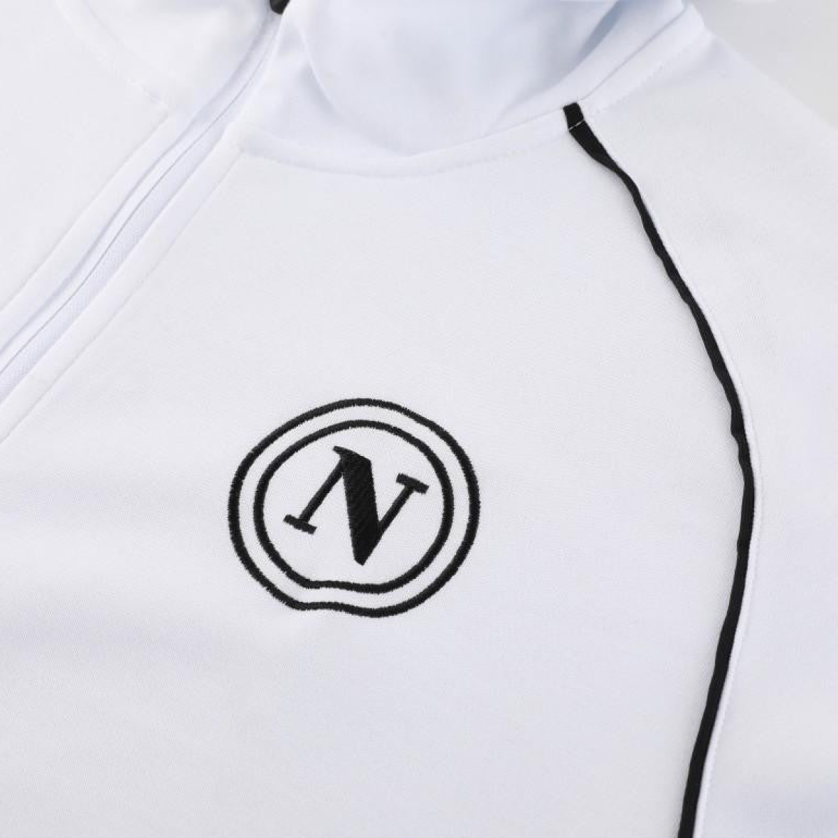 23/24 Napoli White Full Zipper Hoodie Jacket+Pants