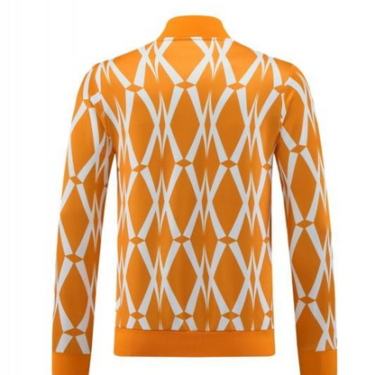 2024 Ivory Coast Orange Full Zipper Jacket+Pants