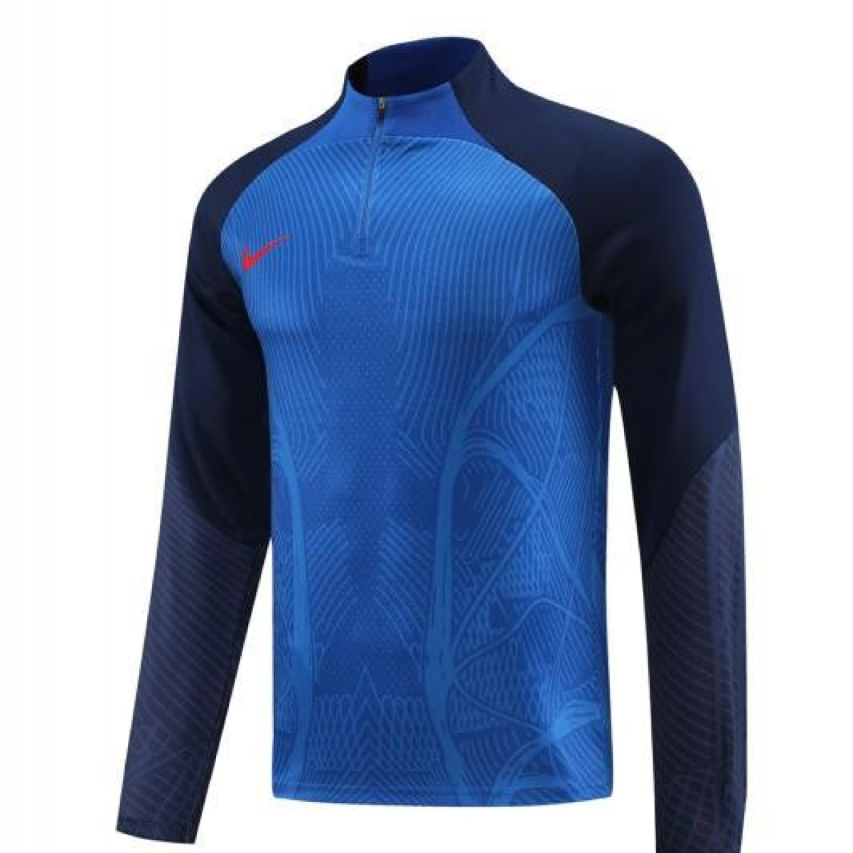 2024 Nike Blue/Navy Half Zipper Jacket+Pants