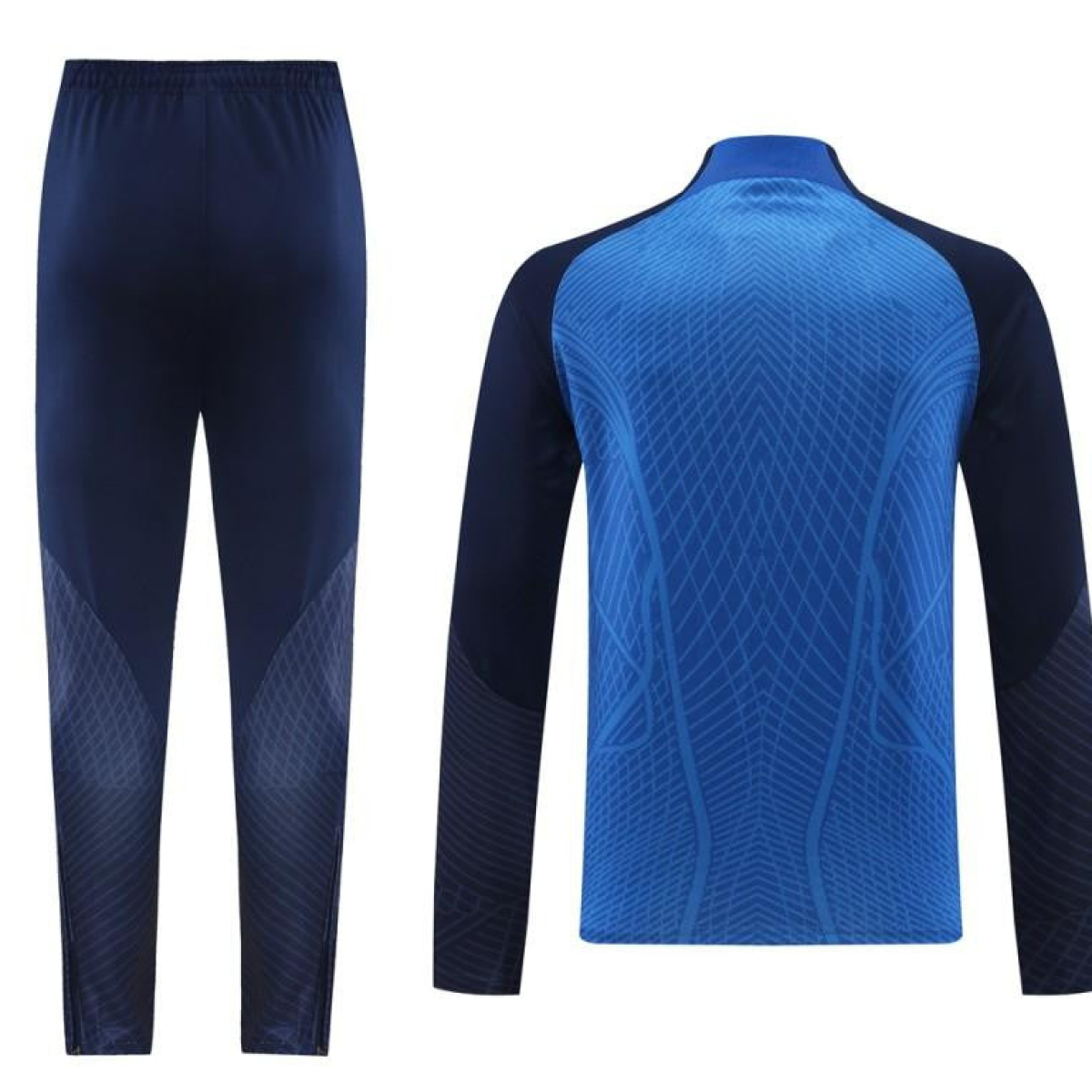 2024 Nike Blue/Navy Half Zipper Jacket+Pants