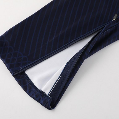 2024 Nike Blue/Navy Half Zipper Jacket+Pants