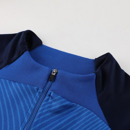 2024 Nike Blue/Navy Half Zipper Jacket+Pants