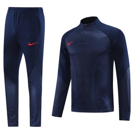 2024 Nike Navy Half Zipper Jacket+Pants