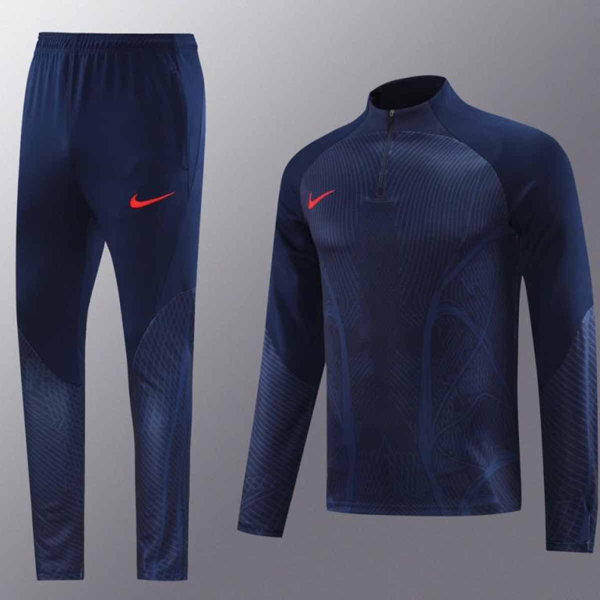 2024 Nike Navy Half Zipper Jacket+Pants