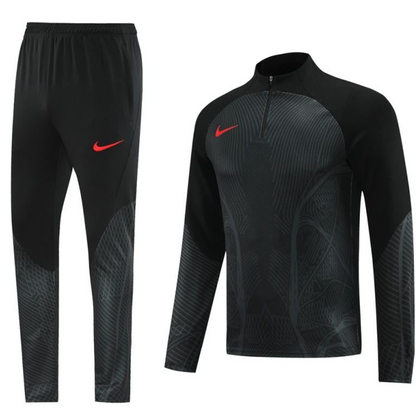 2024 Nike Black Half Zipper Jacket+Pants