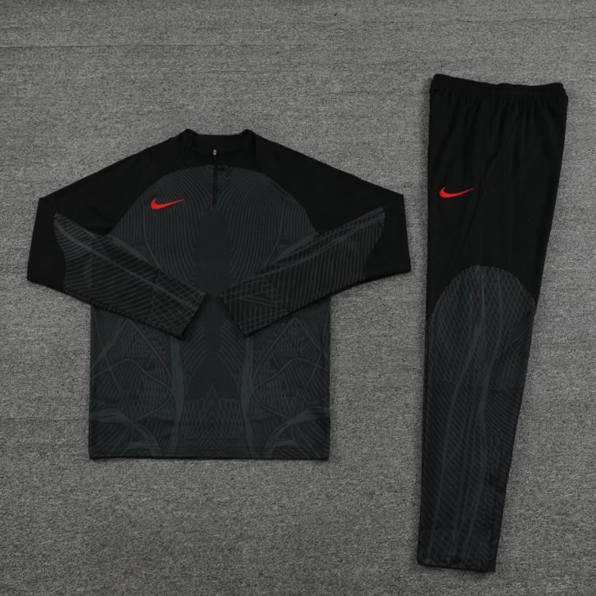 2024 Nike Black Half Zipper Jacket+Pants