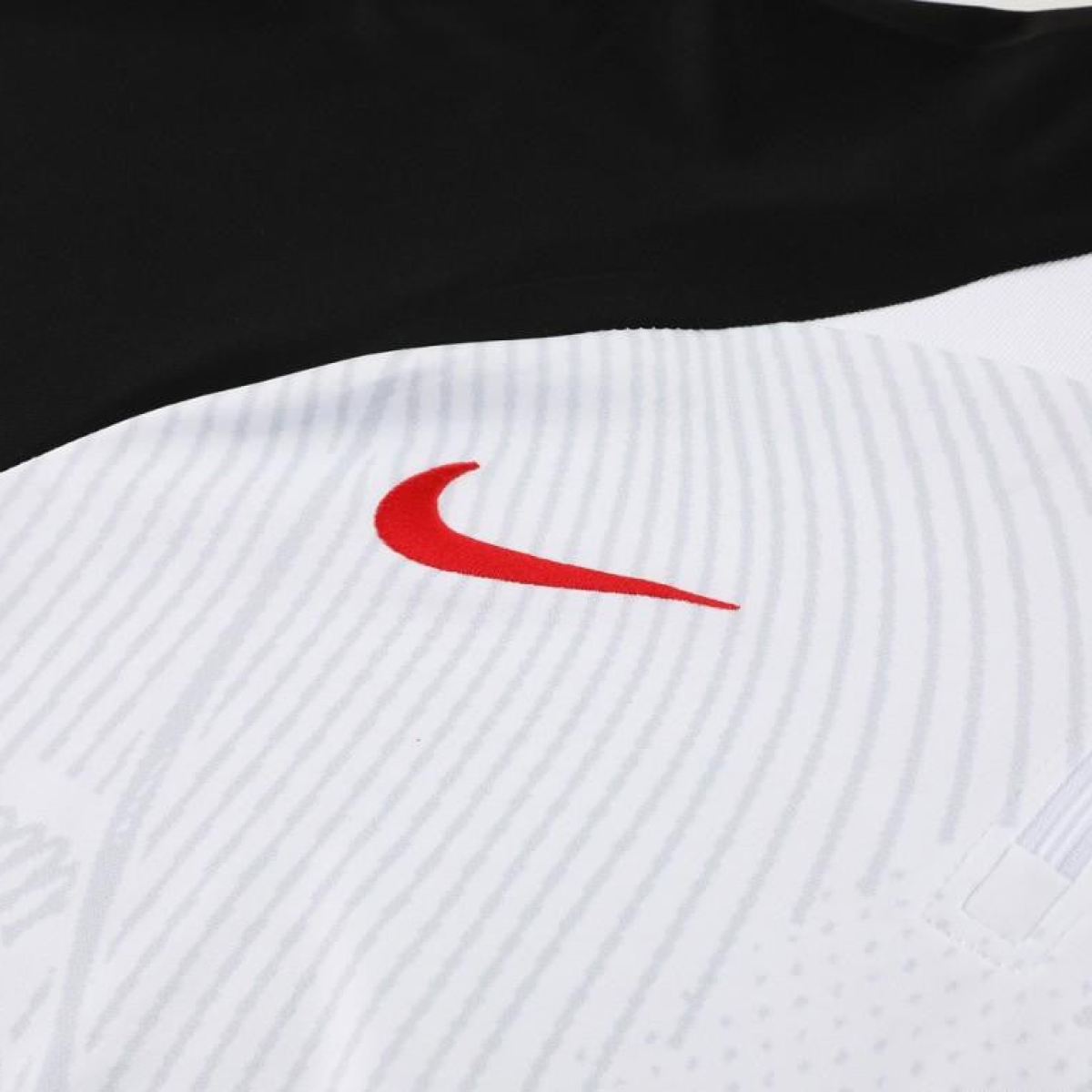 2024 Nike White/Black Half Zipper Jacket+Pants
