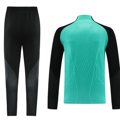 2024 Nike Green/Black Half Zipper Jacket+Pants