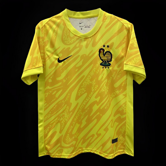 2024 France Yellow Goalkeeper Jersey