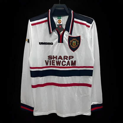 Retro 97/98 Manchester United Third Long Sleeve White Jersey