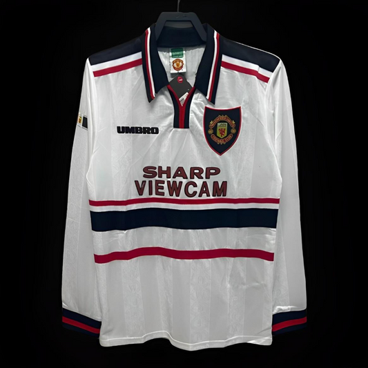 Retro 97/98 Manchester United Third Long Sleeve White Jersey