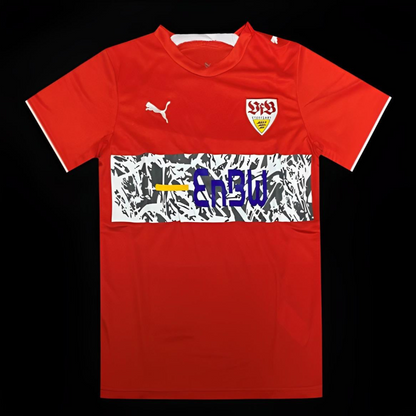Retro 06/07 VfB Stuttgart Away Red Jersey