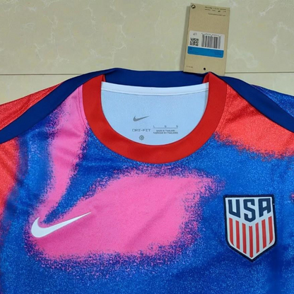 2024 USA Copa America Pre-Match Red/Blue Jersey