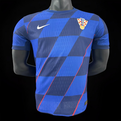 Player Version 2024 Croatia Away Blue Jersey