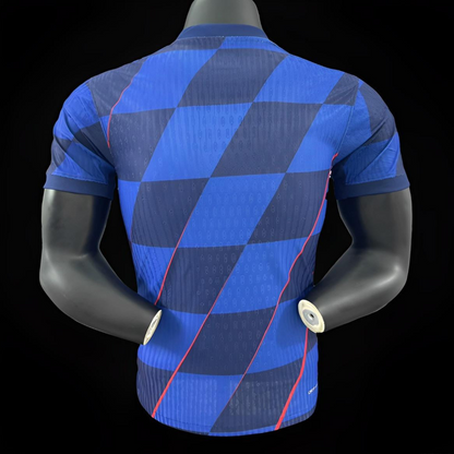 Player Version 2024 Croatia Away Blue Jersey