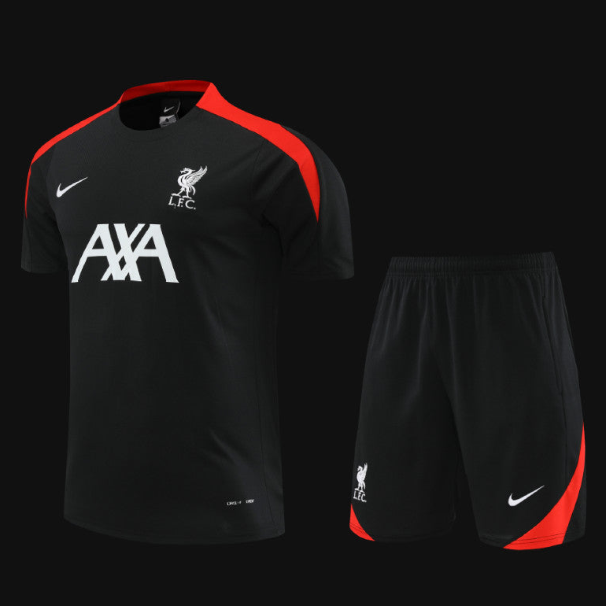 24/25 Liverpool Black Short Sleeve Jeresy+Shorts