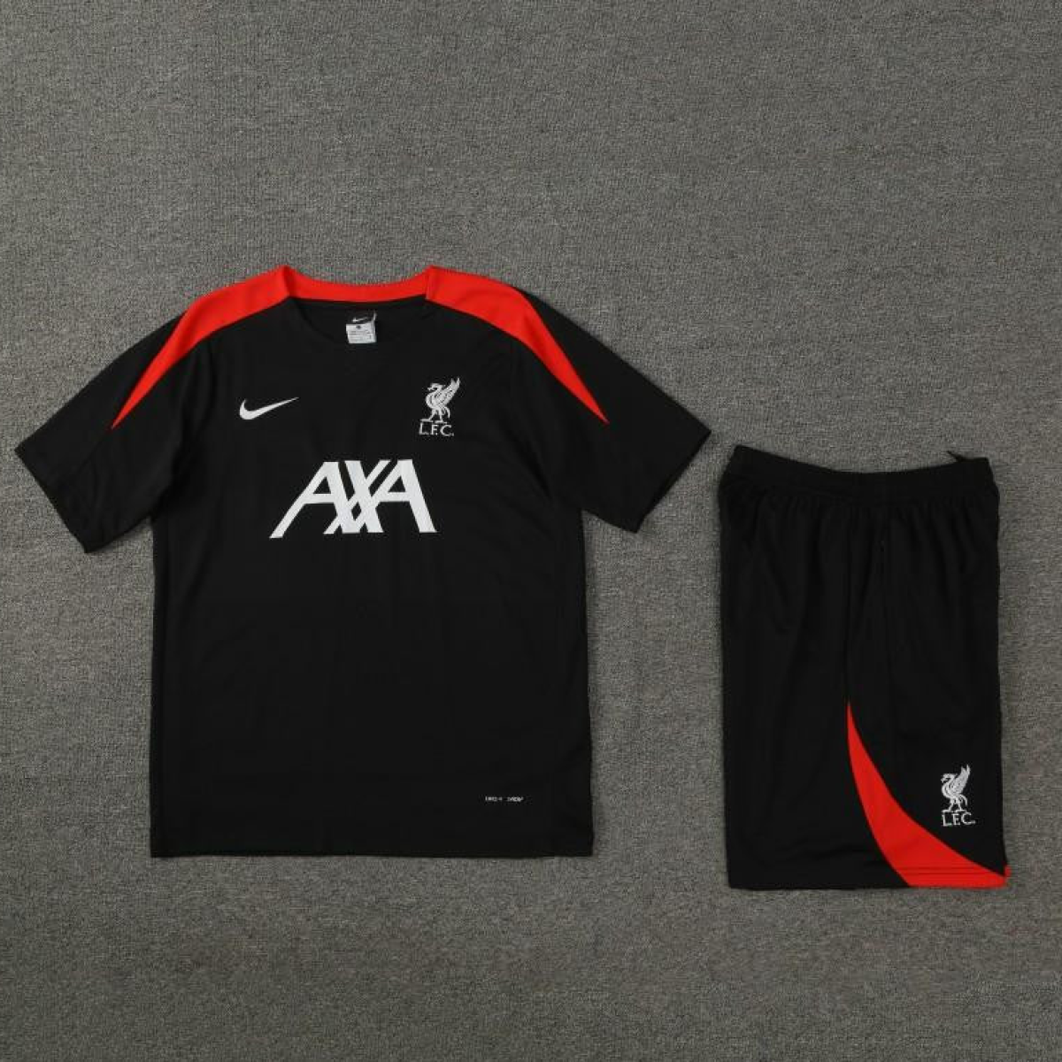 24/25 Liverpool Black Short Sleeve Jeresy+Shorts